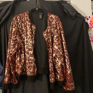 I multicolor sequence jacket zipper size 20 /24